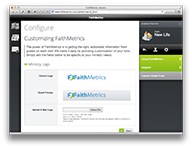 Screenshot of Faithmetrics Configure Logo